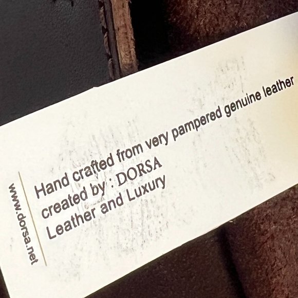 DORSA Leather & Luxury Brown Crossbody Messenger Bag NEW NWT - Picture 13 of 16